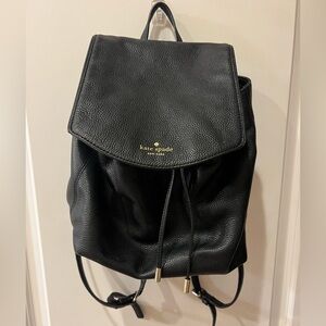 Kate Spade Pebbled Leather Drawstring Backpack